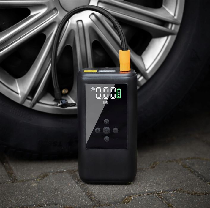 Booster + kompresor 2w1 | odpala auto | pompuje koła | powerbank