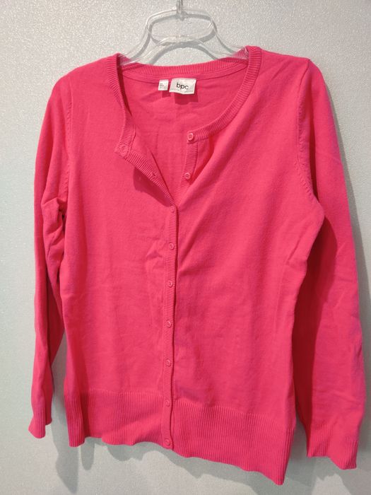 Sweter różowy rozpinany Bonprix 40/42