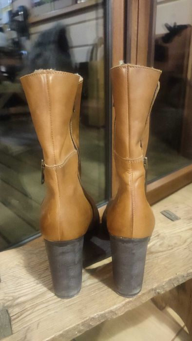 Botki, kozaczki skórzane Clarks r.40 b.ciepłe!