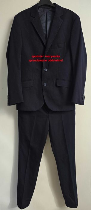 Granatowe spodnie garniturowe Kubenz Legend L