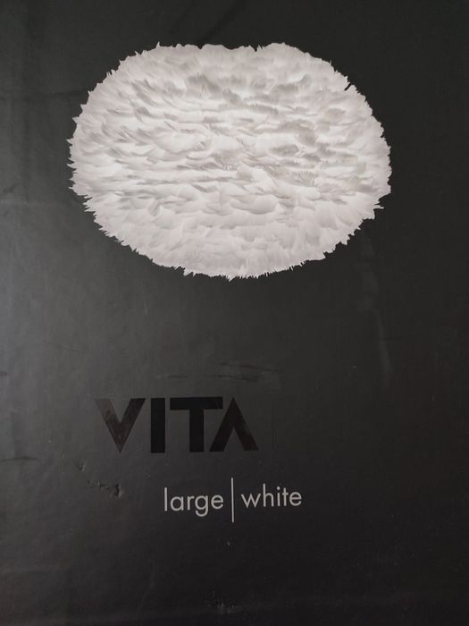 Candeeiro de penas branco