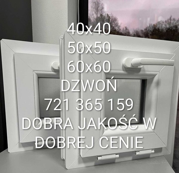Okna nowe 100x80 białe obustronnie SZYBKA REALIZACJA duży wybór