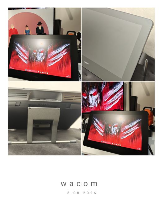 Wacom Cintiq Pro 16 4K DTH167, Wacom Stand, Pro Pen 2 Jak nowy Okazja