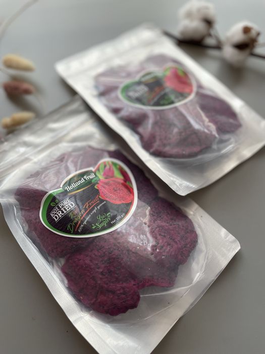 Пітахайя драконів фрукт сушена. Екзотичні сухофрукти. Без цукру