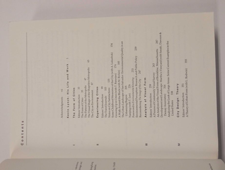 City Sense and City Design, de Kevin Lynch