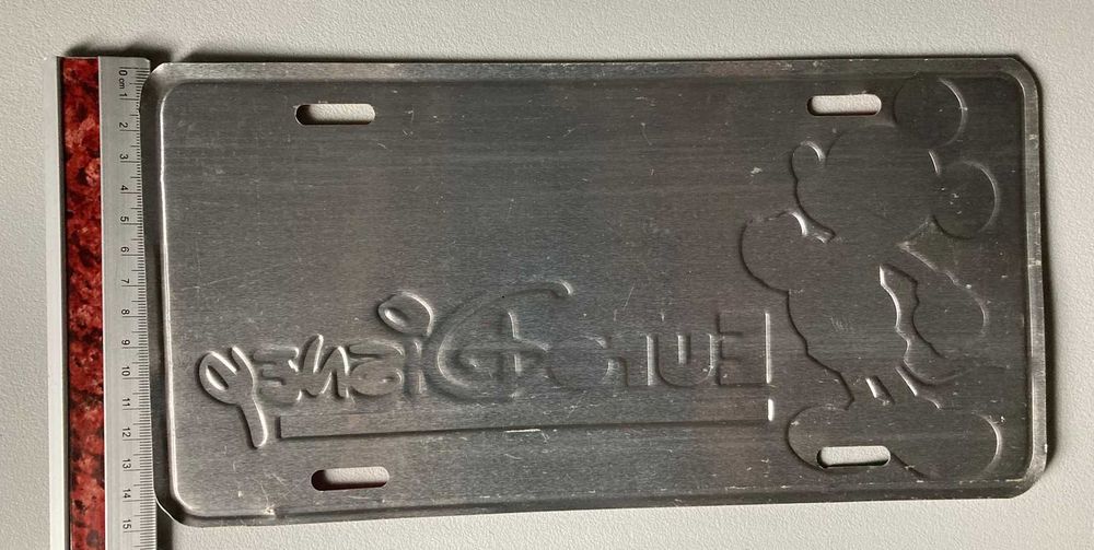 Placa de Metal Vintage Euro Disney