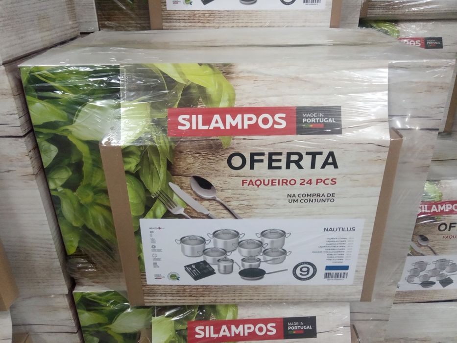 Silampos Nautilus 9 peças oferta de faqueiro