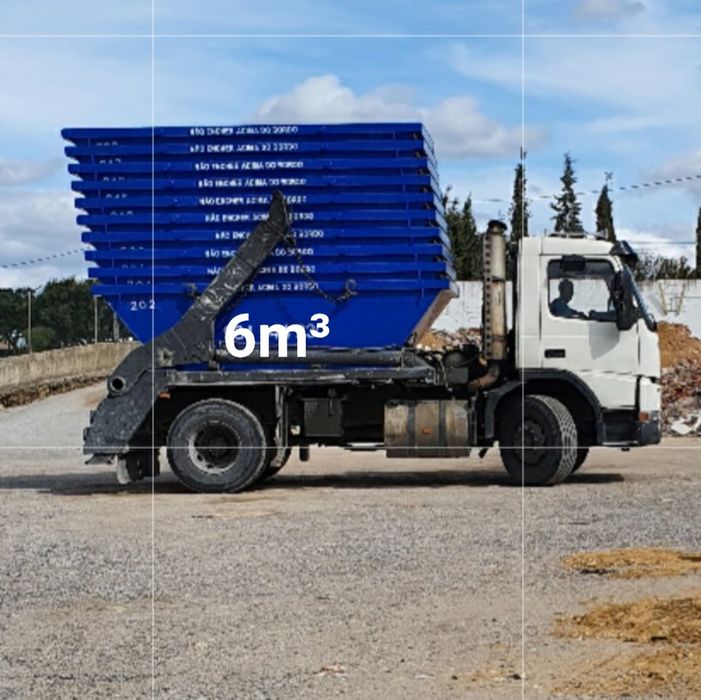 CONTENTORES p/recolha transporte de todo o tipo de entulho e resíduos