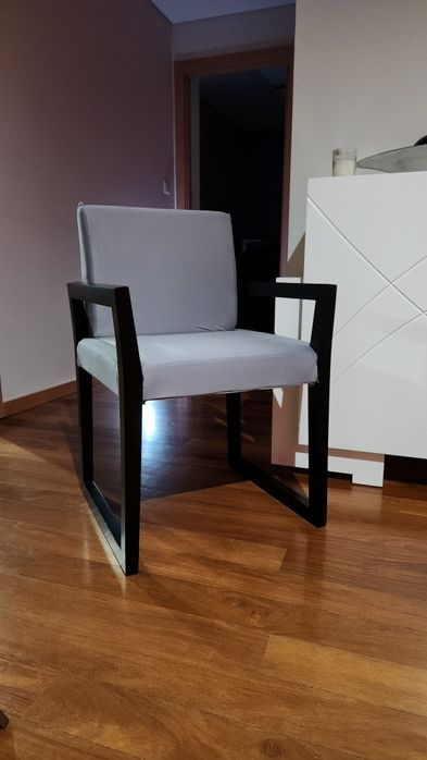 Cadeira jantar em lacado preto mate [3 cores]