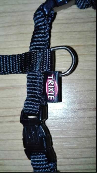 Coleira "Mac Leather" + Arnês "Trixie" para cão tam. S - artigos novos