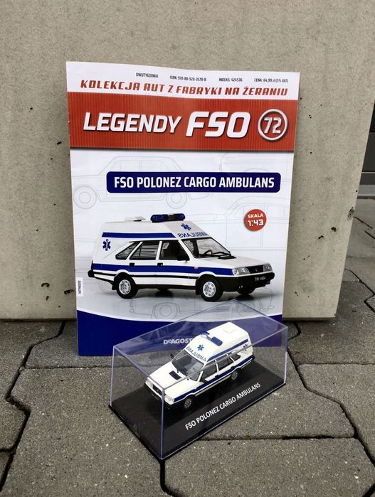 POLONEZ CARGO AMBULANS-auta PRL,model,autka,kolekcja,rysunek