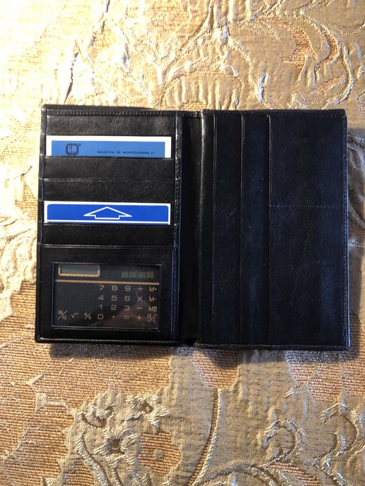 Carteira em pele homem