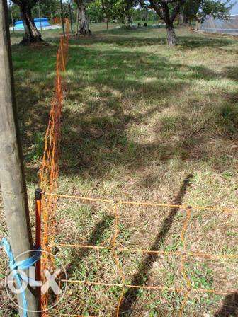 Vedação Cercas elétricas, fita, fio cordão e rede elétrica, isoladores