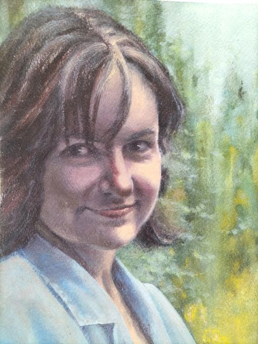 Рисую портреты карандашом и акварелью