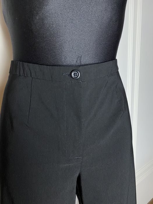 Spodnie damskie czarne 42 XL Estelle proste wysoki stan eleganckie