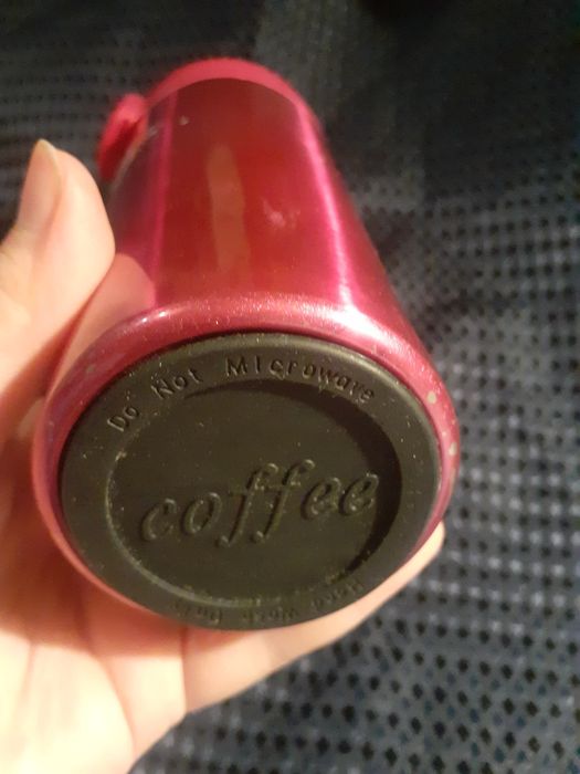 Термо кружка термос розовый для кофе