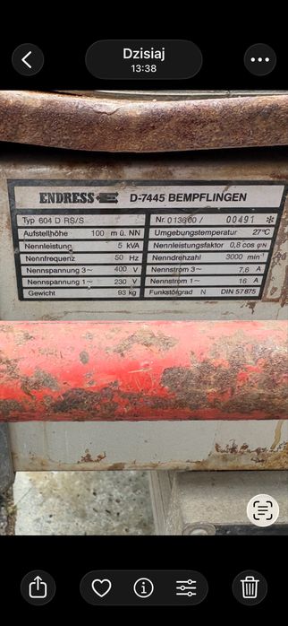 Agregat, generator -5kVA