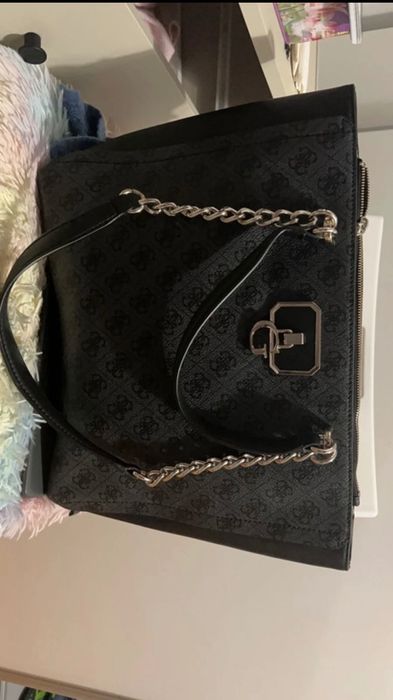 Bolsa Tote Guess, feminino  azuis floral