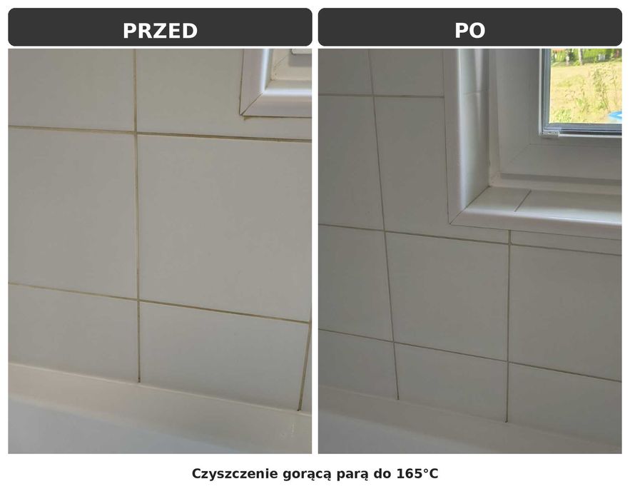Czyszczenie suchą parą 165°C | Materace | Fugi | Łazienki | Sanok