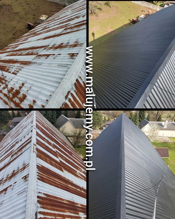 Malowanie dachu dachów elewacji krycie papą mycie czyszczenieGWARANCJA