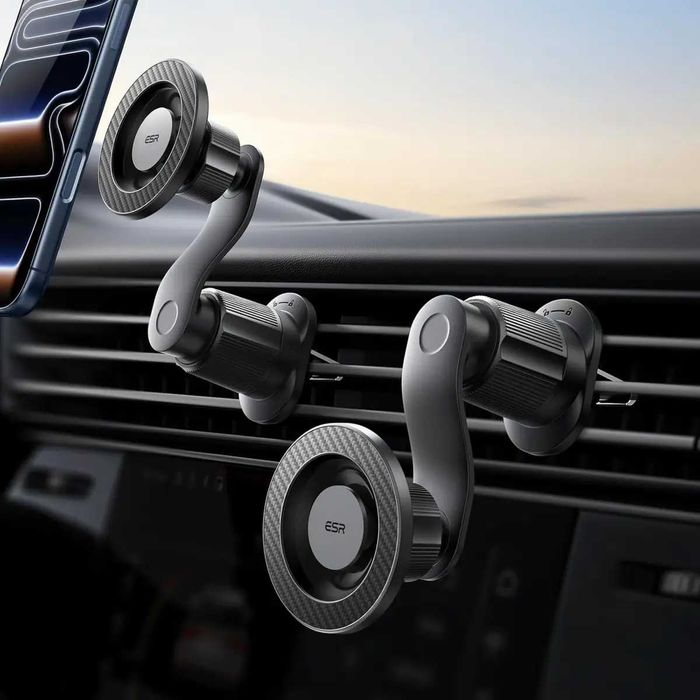 Магнитный автодержатель ESR OmniLock Magnetic Air Vent Car Mount Black