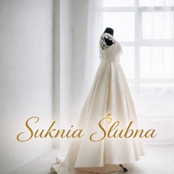 Suknia ślubna 36/38 koronkowa plecy,