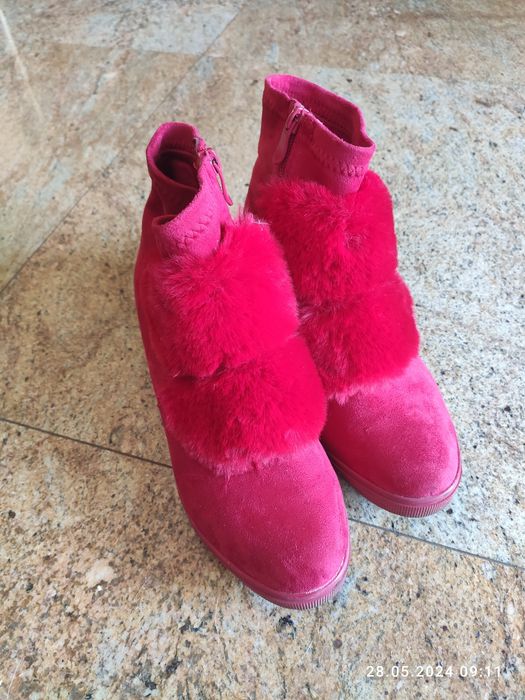 Botki snickersy czerwone