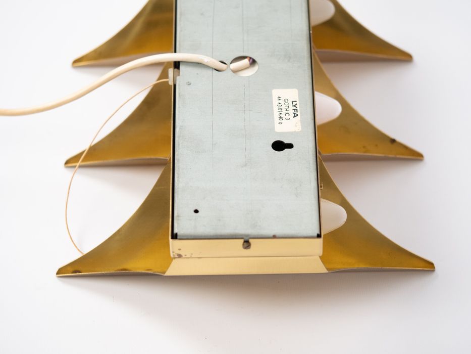 Para duńskich vintage lamp Gothic 3 proj. Bent Karlby, Lyfa, lata 60