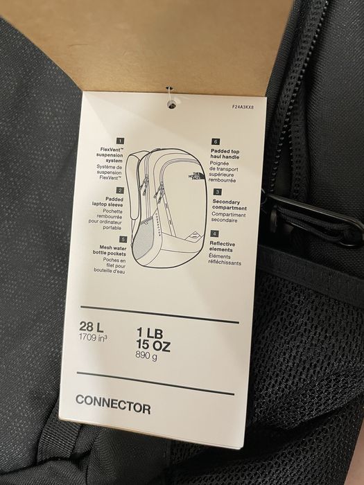 Plecak sportowy czarny The North Face