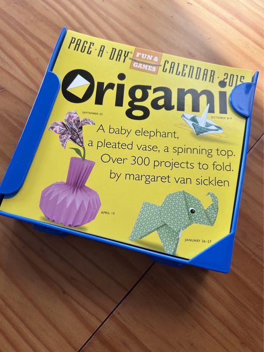 Origami - calendário