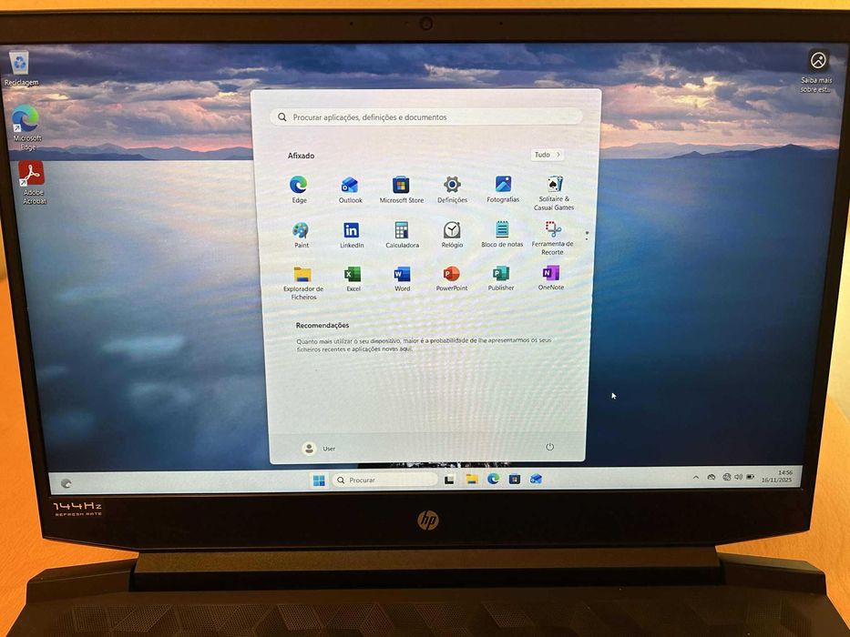 PORTÁTIL GAMING – HP Pavilion Gaming 16-a0015np – Excelente Estado