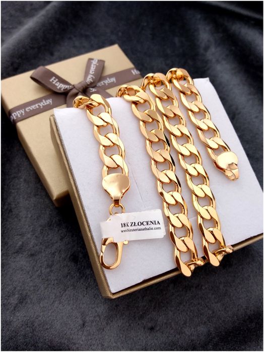 Wzory Pozłacany 18 K Łańcuszek krzyż bransoletka Gwarancja