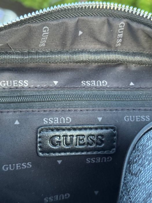 Сумка Guess Vezzola Smart через плечо сумка Гесс барсетка Гуес черная