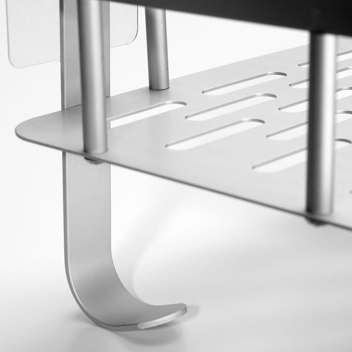 półka loftowa itaka srebrna do łazienki