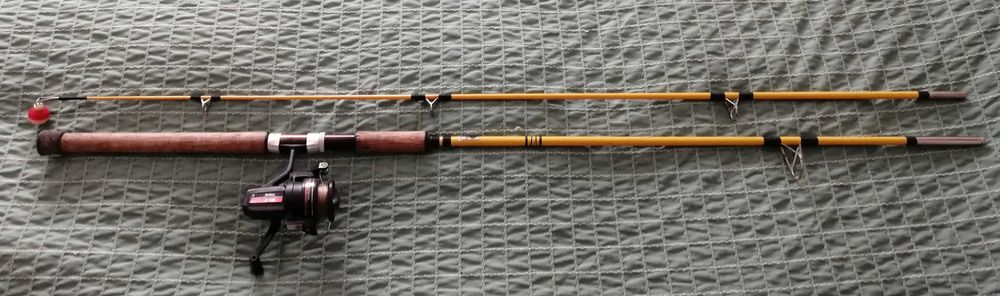 cana de pesca com carreto