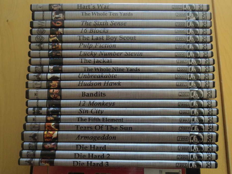coleção dvd Bruce Willis