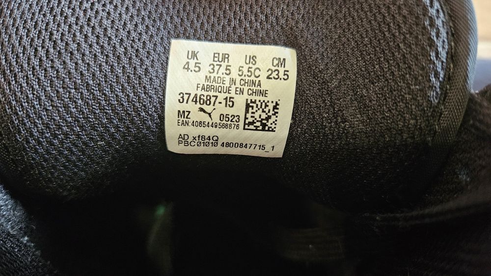 Buty Puma Reabound Joy 37,5 białe zielone czarne