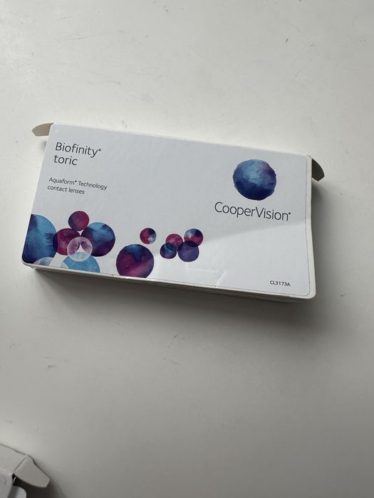 CooperVision Biofinity Toric - 3,50 (торичні лінзи -180, CYL - 1,25)
