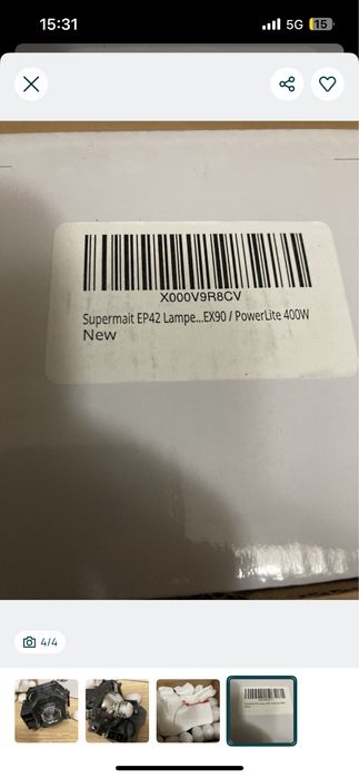 Epson EX90 / PowerLite 400W Lâmpada para Projetor com Módulo - Novo
