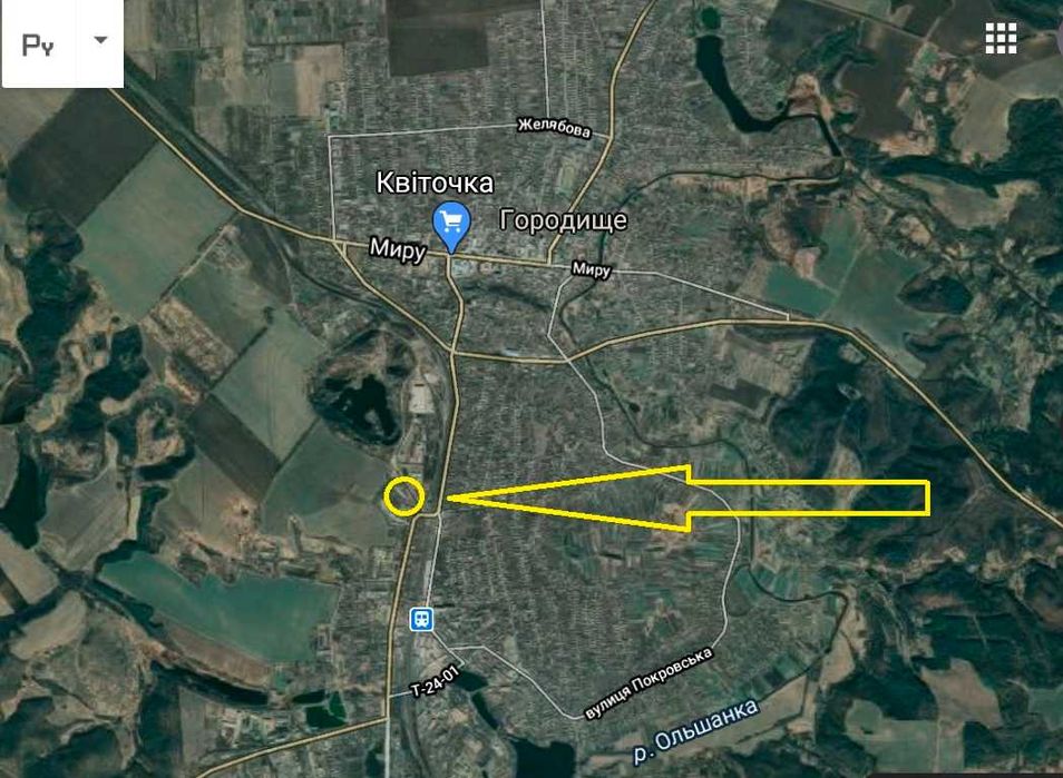 Продам базу в Городищі на 3.5 га  з залізничною колією під елеватор.