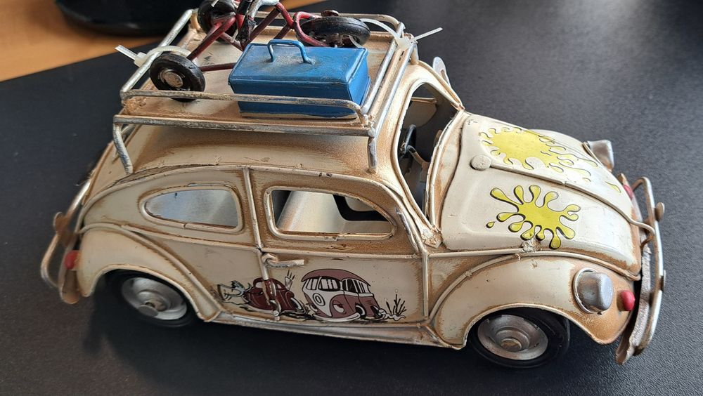 Carro VW Carocha em metal - Novo