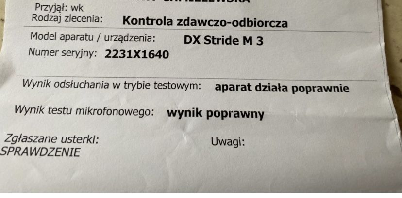 DX Stride M3 aparat słuchowy