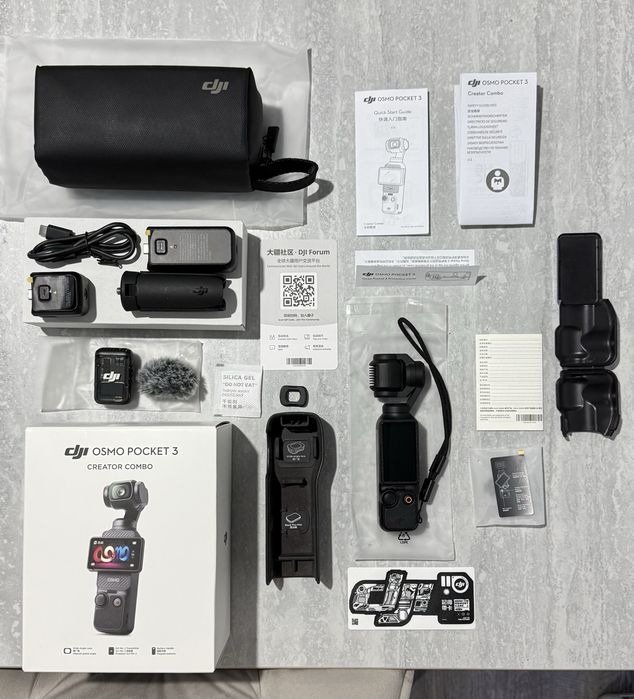 DJI Osmo Pocket 3 combo creator câmara