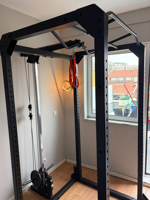 Power Rack de musculação Domyos multifunções