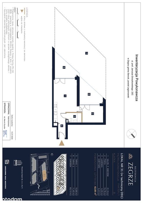 gotowe do odbioru 2-pok. mieszkanie 42m2