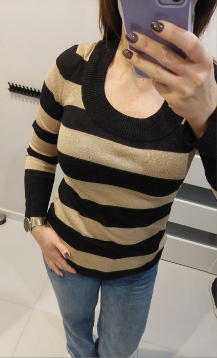 Sweter bluzka z dzianiny H&M. r.M