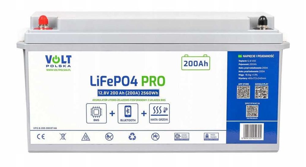 Акумулятори VOLT POLSKA LiFePO4 12-24V 100-400ah