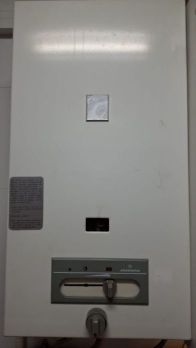 Esquentador Vulcano, a funcionar.