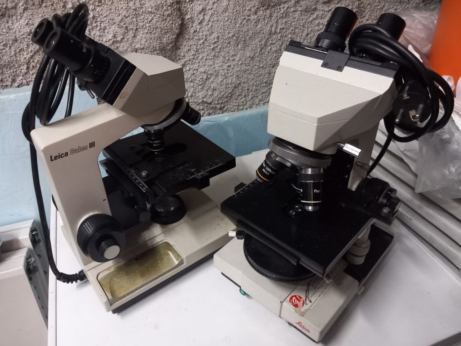 Microscópios Leica Galen III - Para Coleção, Peças ou Reparação