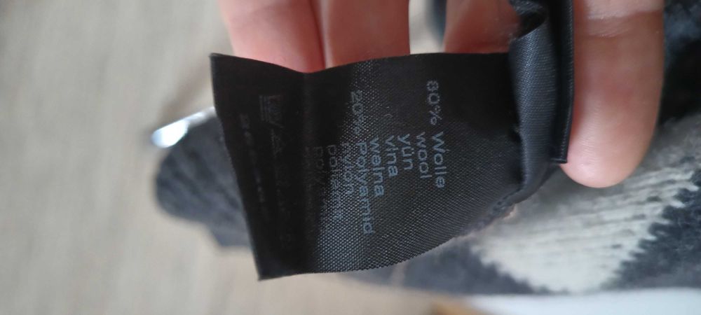 Męski wełniany sweter rozpinany rozm XXL